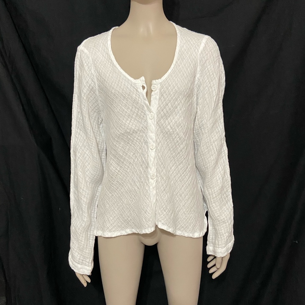 Flax long sleeve blouse